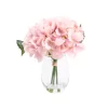 17cm Pink Hydrangeas Artificial Plant In Clear Glass Vase 1 17cm Pink Hydrangeas Artificial Plant In Clear Glass Vase -Gardens and Outdoor Stores 17cm pink hydrangeas artificial plant in clear glass vase5010795682645 01c bq