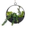 23cm Succulent Artificial Plant In Black Metal Pot -Gardens and Outdoor Stores 23cm succulent artificial plant in black metal pot5010795682485 01c bq
