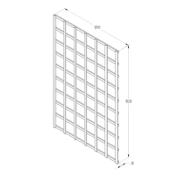 6ft Pine Trellis Panel, Pack Of 5 (W)120cm X (H)183cm 7 6ft Pine Trellis Panel, Pack Of 5 (W)120cm X (H)183cm -Gardens and Outdoor Stores 6ft pine trellis panel pack of 5 w 120cm x h 183cm5013053173350 18bq