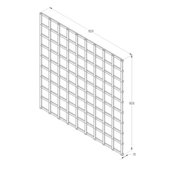 6ft Pine Trellis Panel, Pack Of 5 (W)183cm X (H)183cm -Gardens and Outdoor Stores 6ft pine trellis panel pack of 5 w 183cm x h 183cm5013053173381 18bq