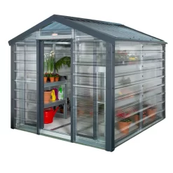 Adman Steel Sheds Multigrow 9.4x8.8 Greenhouse With Adjustable Vent