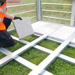 Adman Steel Sheds Multigrow 9.4x8.8 Greenhouse With Adjustable Vent -Gardens and Outdoor Stores adman steel sheds multigrow 9 4x8 8 greenhouse with adjustable vent5391538910387 39c bq