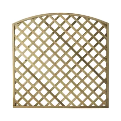 Arched Pine Trellis Panel (W)180cm X (H)180cm