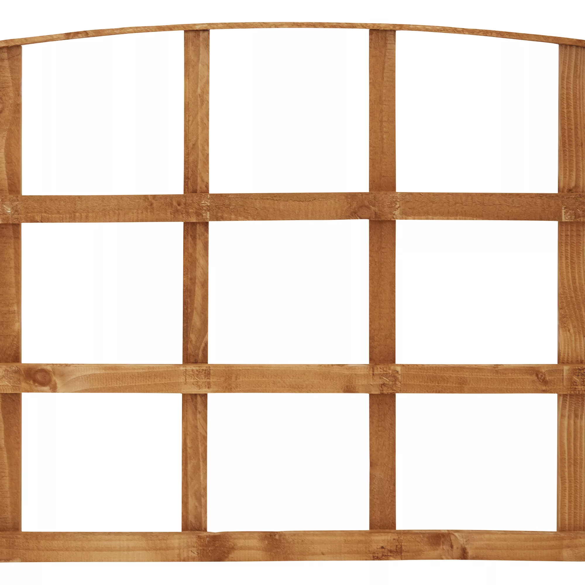 Arched Pine Trellis Panel (W)183cm X (H)57cm 5 Arched Pine Trellis Panel (W)183cm X (H)57cm - Image 3