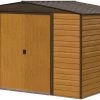Arrow Woodvale 12x10 Apex Coffee Metal Shed