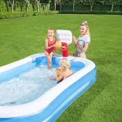 Bestway Bestway® Plain ABS Plastic & PVC Family Fun Pool (W) 1.68m X (L) 2.51m -Gardens and Outdoor Stores bestway bestway plain abs plastic pvc family fun pool w 1 68m x l 2 51m6942138914153 05c