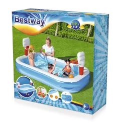 Bestway Bestway® Plain ABS Plastic & PVC Family Fun Pool (W) 1.68m X (L) 2.51m -Gardens and Outdoor Stores bestway bestway plain abs plastic pvc family fun pool w 1 68m x l 2 51m6942138914153 08c