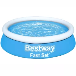 Bestway Fast Set™ Plain ABS Plastic & PVC Family Lounge Pool (W) 1.83m X (L) 1.83m