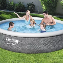 Bestway Fast Set Polyvinyl Chloride (PVC) Family Fun Pool (W) 3.96m X (L) 3.96m -Gardens and Outdoor Stores bestway fast set polyvinyl chloride pvc family fun pool w 3 96m x l 3 96m6942138968316 02i bq