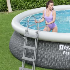 Bestway Fast Set Polyvinyl Chloride (PVC) Pool 9 Bestway Fast Set Polyvinyl Chloride (PVC) Pool -Gardens and Outdoor Stores bestway fast set polyvinyl chloride pvc pool6942138984668 04i bq