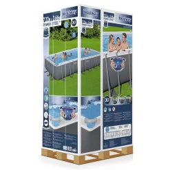 Bestway Power Steel® Plain Polyvinyl Chloride (PVC) & Steel Pool (W) 3.66m X (L) 7.32m -Gardens and Outdoor Stores bestway power steel plain polyvinyl chloride pvc steel pool w 3 66m x l 7 32m6942138987195 08c