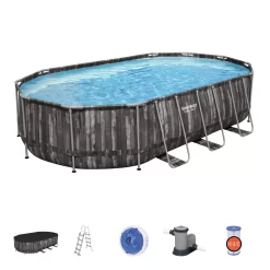 Bestway Power Steel® Wood Effect Polyvinyl Chloride (PVC) & Steel Pool (W) 3.66m X (L) 6.1m 14 Bestway Power Steel® Wood Effect Polyvinyl Chloride (PVC) & Steel Pool (W) 3.66m X (L) 6.1m -Gardens and Outdoor Stores bestway power steel wood effect polyvinyl chloride pvc steel pool w 3 66m x l 6 1m6942138983586 22c