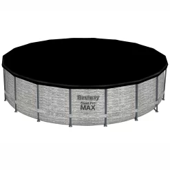 Bestway Steel Pro MAX™ Realistic Stone Print Polyvinyl Chloride (PVC) & Steel Pool (W) 5.49m X (L) 5.49m -Gardens and Outdoor Stores bestway steel pro max realistic stone print polyvinyl chloride pvc steel pool w 5 49m x l 5 49m6941607310502 21c