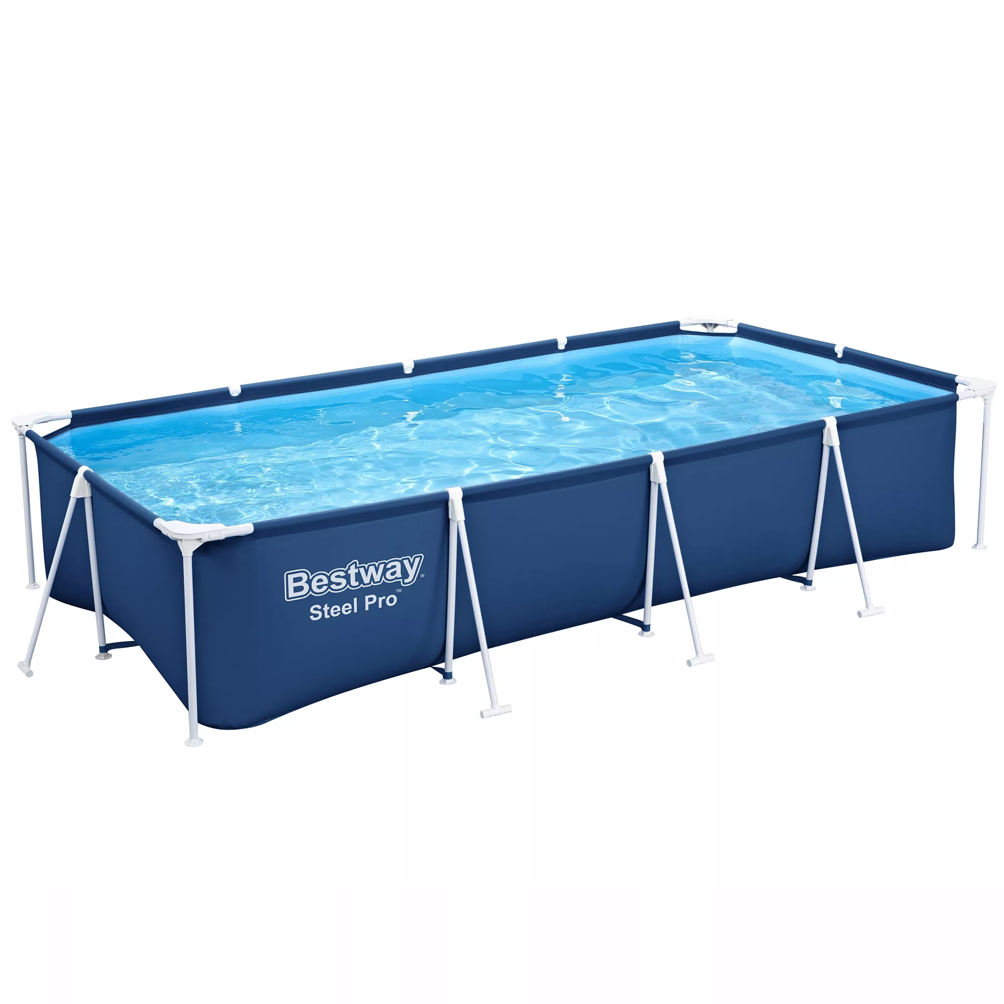 Bestway Steel Pro® Plain Polyvinyl Chloride (PVC) & Steel Pool (W) 2.11m X (L) 4m 3 Bestway Steel Pro® Plain Polyvinyl Chloride (PVC) & Steel Pool (W) 2.11m X (L) 4m