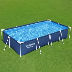 Bestway Steel Pro® Plain Polyvinyl Chloride (PVC) & Steel Pool (W) 2.11m X (L) 4m 11 Bestway Steel Pro® Plain Polyvinyl Chloride (PVC) & Steel Pool (W) 2.11m X (L) 4m -Gardens and Outdoor Stores bestway steel pro plain polyvinyl chloride pvc steel pool w 2 11m x l 4m6942138949728 21i