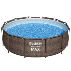 Bestway Steel Pro Rattan Print Metal & Plastic Pool