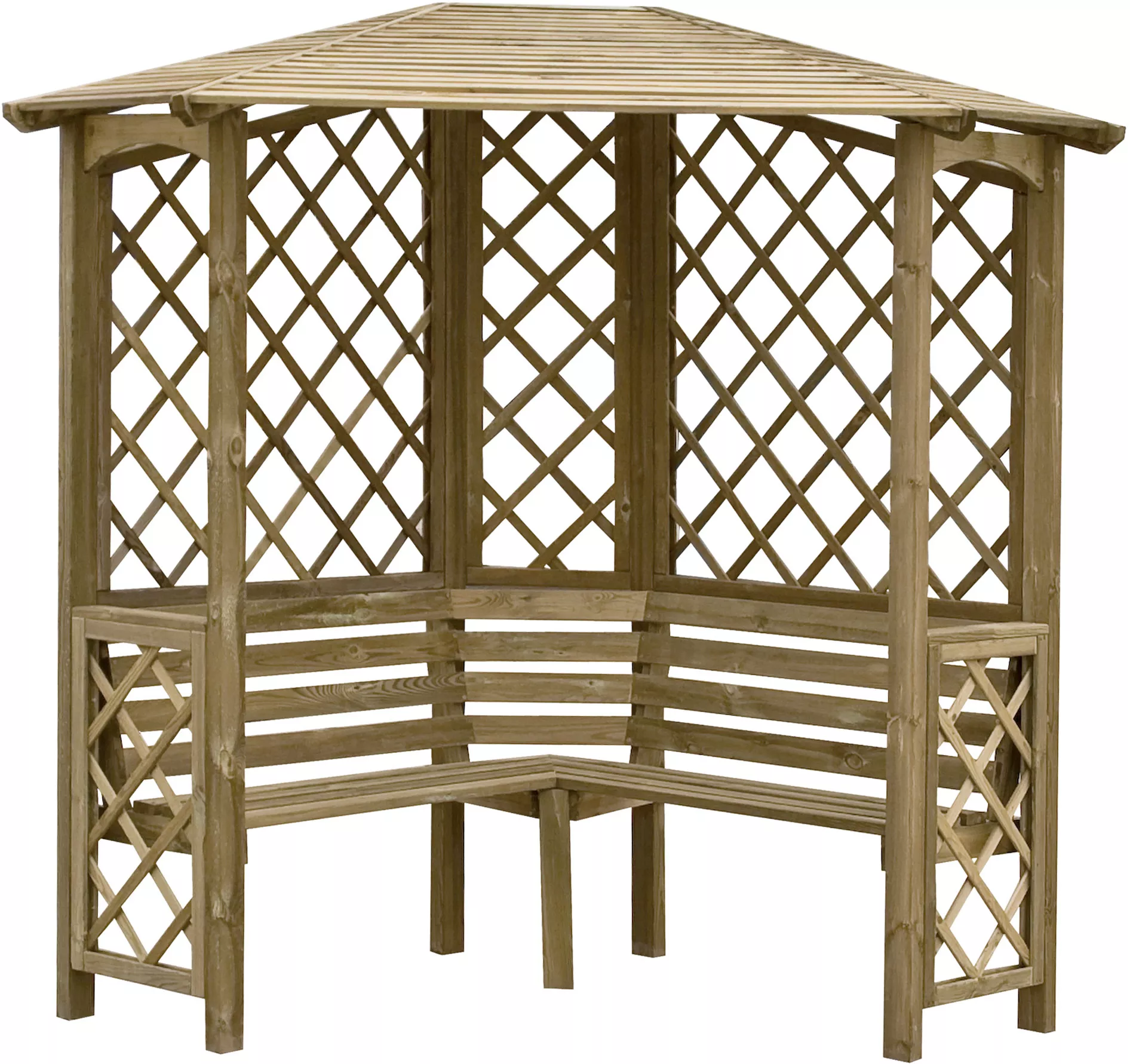 Blooma Chiltern Corner Arbour, (H)2100mm (W)1580mm (D)1580mm - Assembly Service Included 4 Blooma Chiltern Corner Arbour, (H)2100mm (W)1580mm (D)1580mm - Assembly Service Included - Image 2