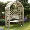 Blooma Chiltern Round Arbour, (H)1990mm (W)1340mm (D)800mm - Assembly Required -Gardens and Outdoor Stores blooma chiltern round arbour h 1990mm w 1340mm d 800mm assembly required5397007007527 01i BQ