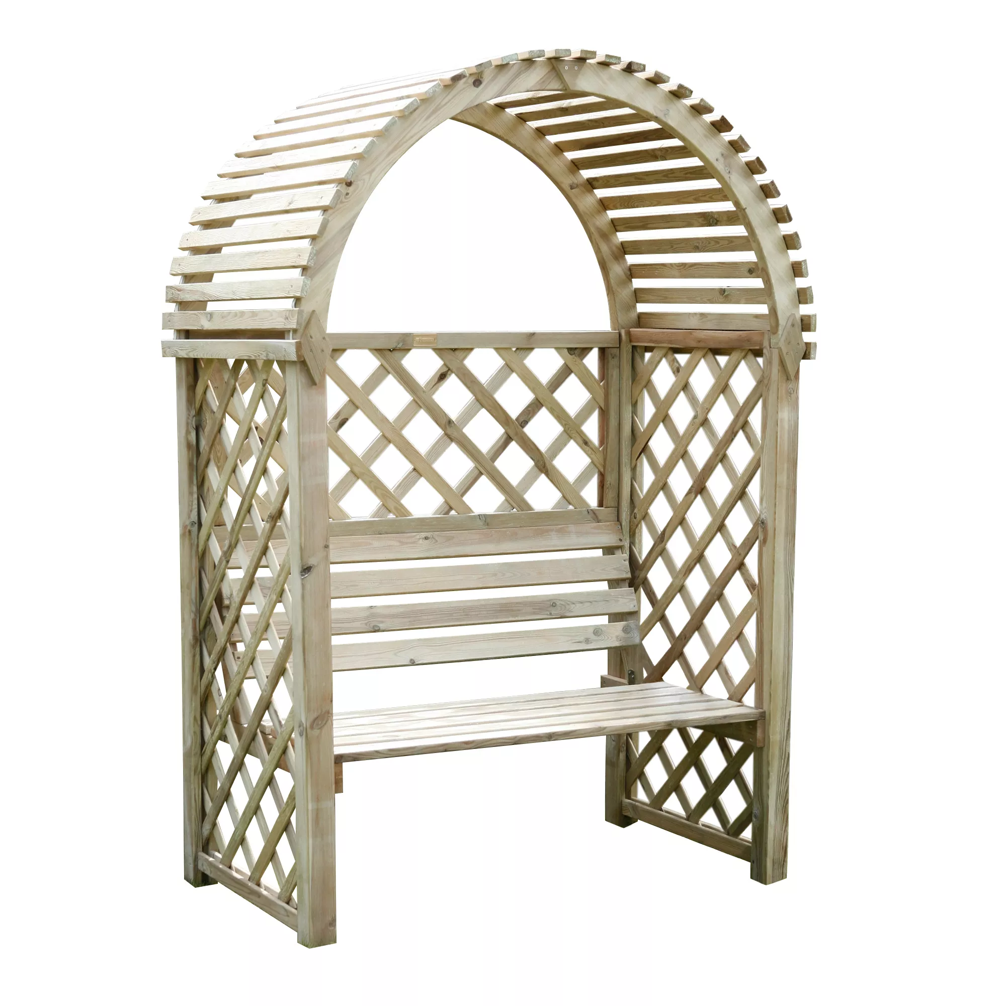 Blooma Chiltern Round Arbour, (H)1990mm (W)1340mm (D)800mm - Assembly Required 4 Blooma Chiltern Round Arbour, (H)1990mm (W)1340mm (D)800mm - Assembly Required - Image 2