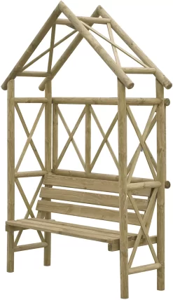 Blooma Cottage Arbour, (H)2200mm (W)560mm (D)560mm - Assembly Service Included -Gardens and Outdoor Stores blooma cottage arbour h 2200mm w 560mm d 560mm assembly service included5397007111606 01c bq