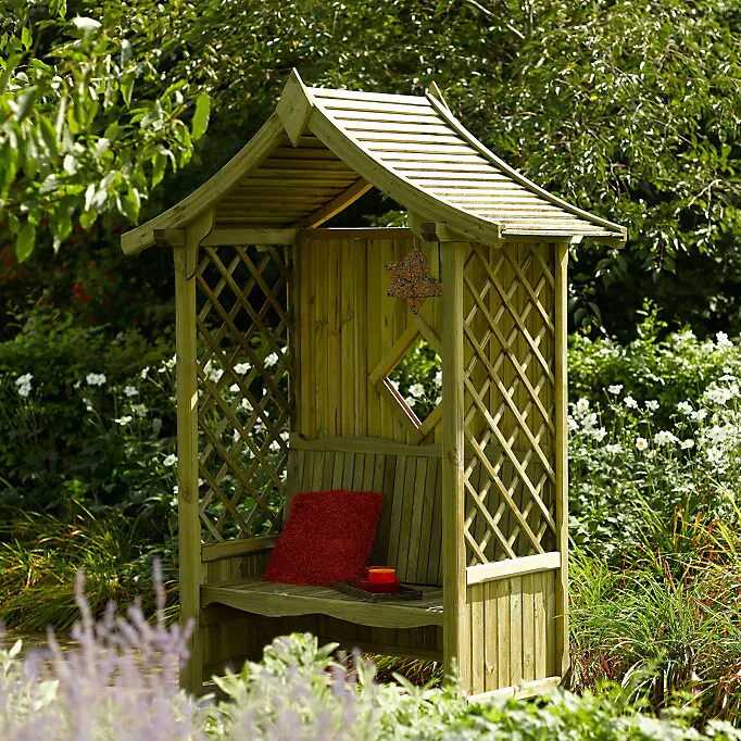 Blooma Elegant Apex Arbour, (H)2340mm (W)1760mm (D)940mm - Assembly Required 3 Blooma Elegant Apex Arbour, (H)2340mm (W)1760mm (D)940mm - Assembly Required