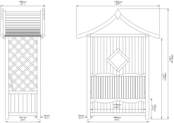 Blooma Elegant Apex Arbour, (H)2340mm (W)1760mm (D)940mm - Assembly Required 7 Blooma Elegant Apex Arbour, (H)2340mm (W)1760mm (D)940mm - Assembly Required -Gardens and Outdoor Stores blooma elegant apex arbour h 2340mm w 1760mm d 940mm assembly required5397007055566 01t bq