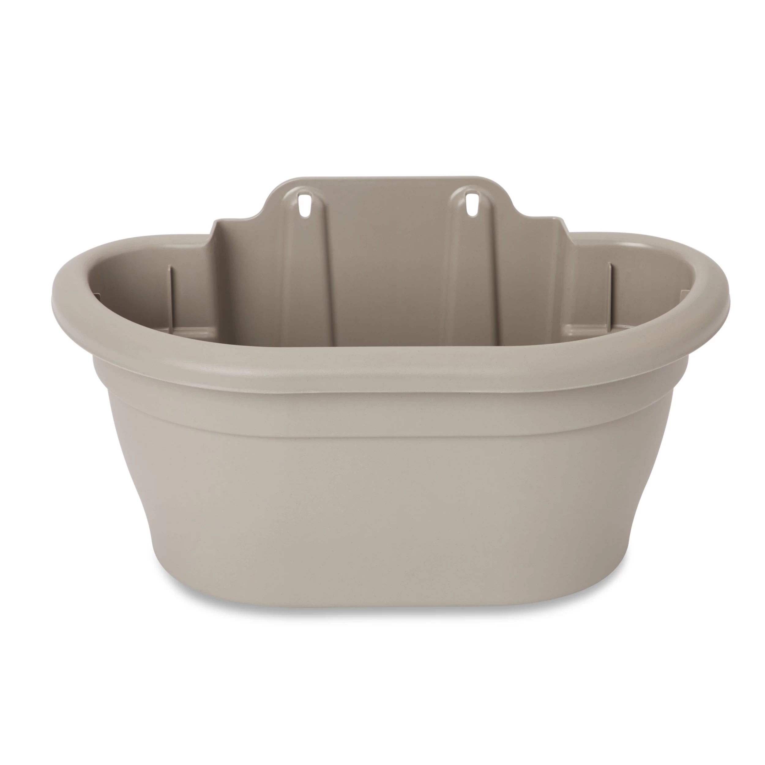 Blooma Florus Taupe Plastic Oval Trough 3 Blooma Florus Taupe Plastic Oval Trough