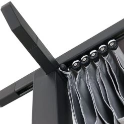 Blooma Moses Black Rectangular Gazebo, (W)4m (D)3m - Assembly Required -Gardens and Outdoor Stores blooma moses black rectangular gazebo w 4m d 3m assembly required3663602419129 03bq