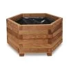 Bopha Pressure Treated Wood Brown Wooden Hexagonal Planter 60cm -Gardens and Outdoor Stores bopha pressure treated wood brown wooden hexagonal planter 60cm3663602701422 01bq