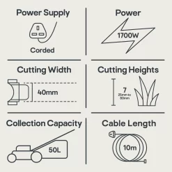 Bosch AdvancedRotak 650 Corded Rotary Lawnmower 17 Bosch AdvancedRotak 650 Corded Rotary Lawnmower -Gardens and Outdoor Stores bosch advancedrotak 650 corded rotary lawnmower4059952526621 01t EN bq