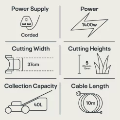 Bosch Rotak 370 ER Corded Rotary Lawnmower 17 Bosch Rotak 370 ER Corded Rotary Lawnmower -Gardens and Outdoor Stores bosch rotak 370 er corded rotary lawnmower3165140727709 01t EN bq