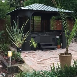 Canadian Spa Company Frazer Square Gazebo, (W)3.37m (D)3.37m - Assembly Required -Gardens and Outdoor Stores canadian spa company frazer square gazebo w 3 37m d 3 37m assembly required0700697209570 01i bq