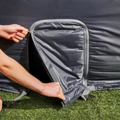 CleverSpa Grey Circular Hot Tub Cover -Gardens and Outdoor Stores cleverspa grey circular hot tub cover5019008882872 36c BQ