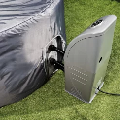 CleverSpa Grey Circular Hot Tub Cover -Gardens and Outdoor Stores cleverspa grey circular hot tub cover5019008882872 37c BQ