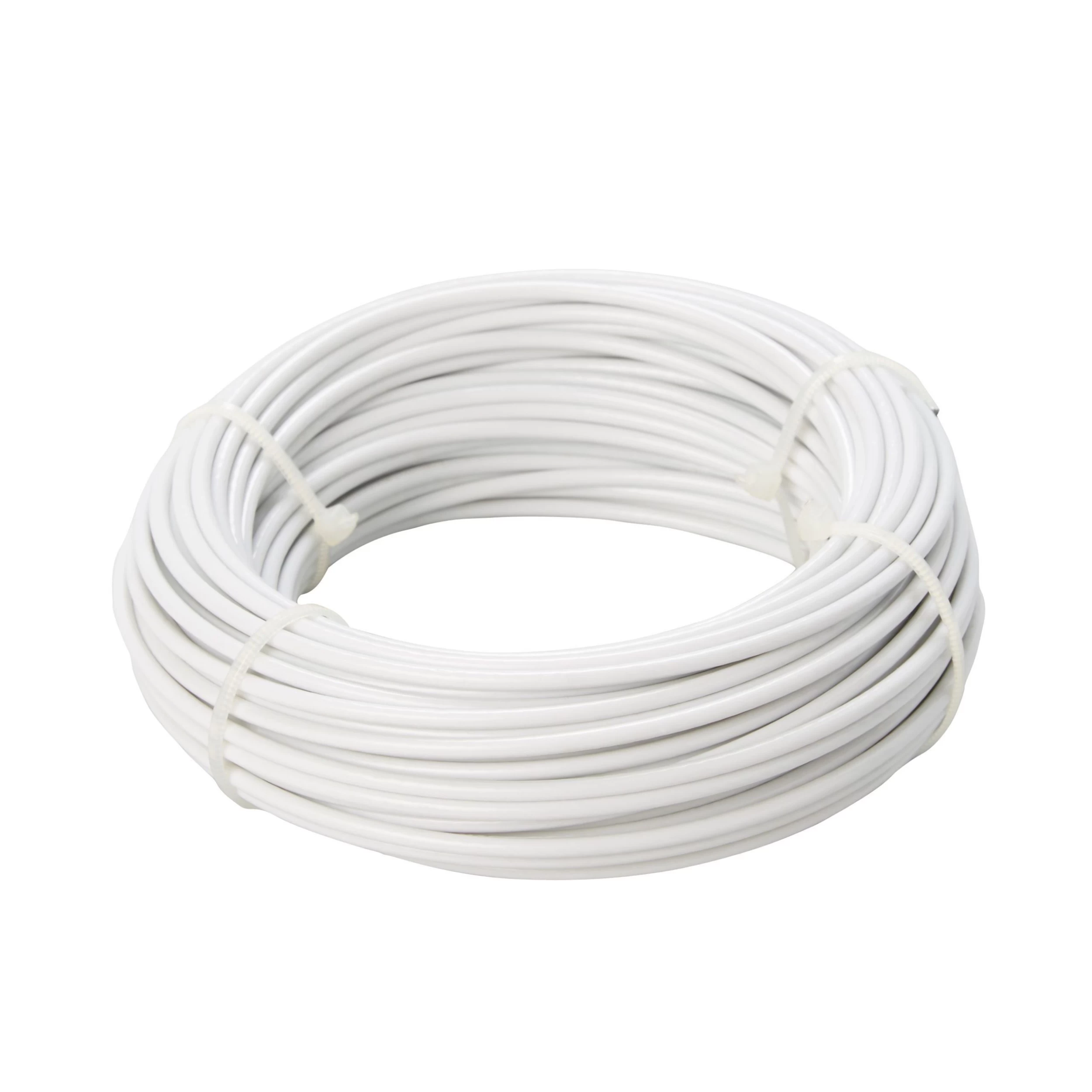 Diall White PVC & Steel Cable, (L)15m (Dia)1.7mm 3 Diall White PVC & Steel Cable, (L)15m (Dia)1.7mm