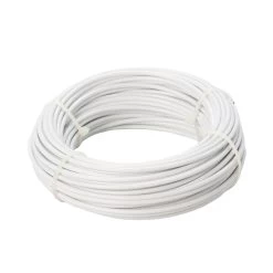 Diall White PVC & Steel Cable, (L)20m (Dia)1.7mm