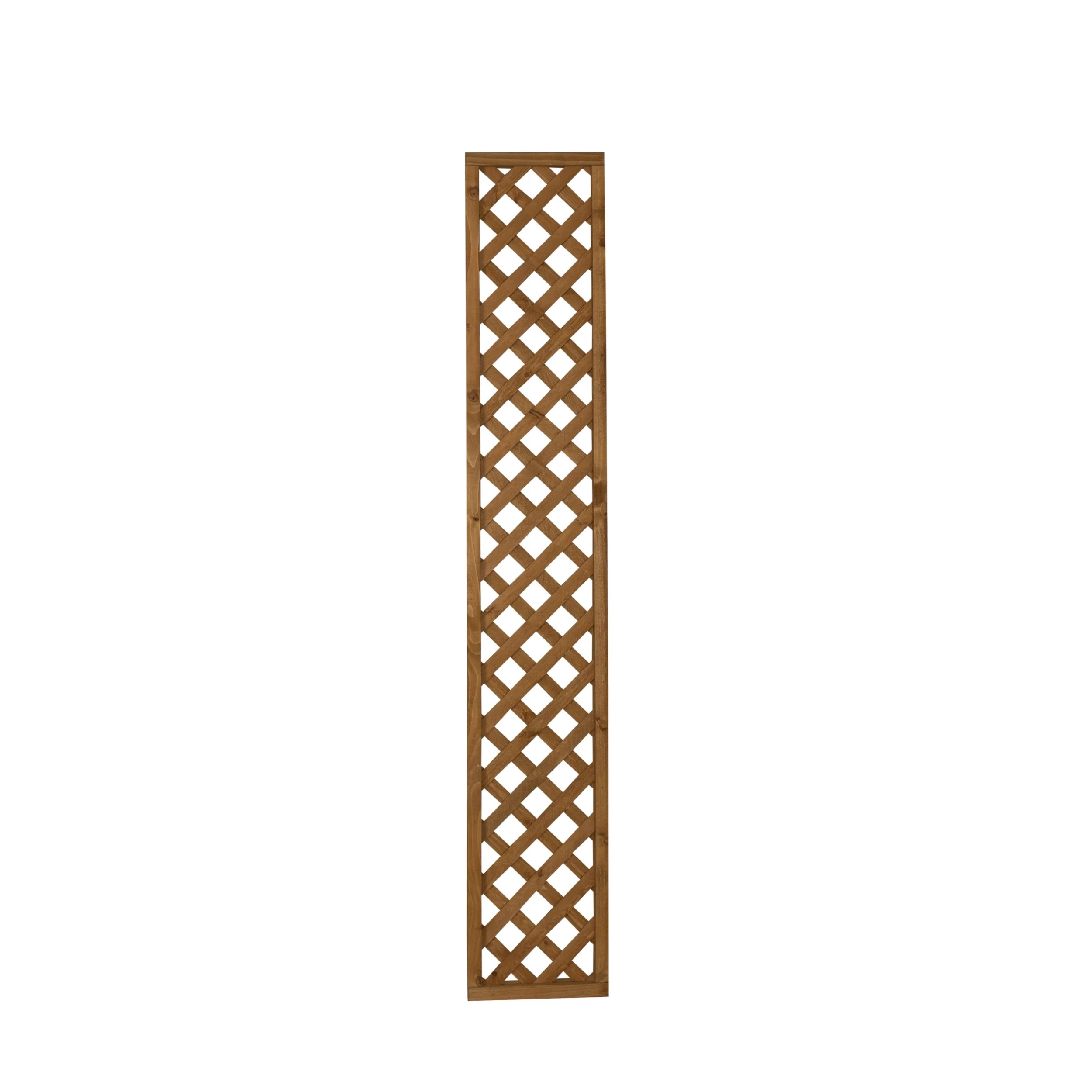 Diamond Pine Trellis Panel, Pack Of 5 (W)183cm X (H)32cm 3 Diamond Pine Trellis Panel, Pack Of 5 (W)183cm X (H)32cm