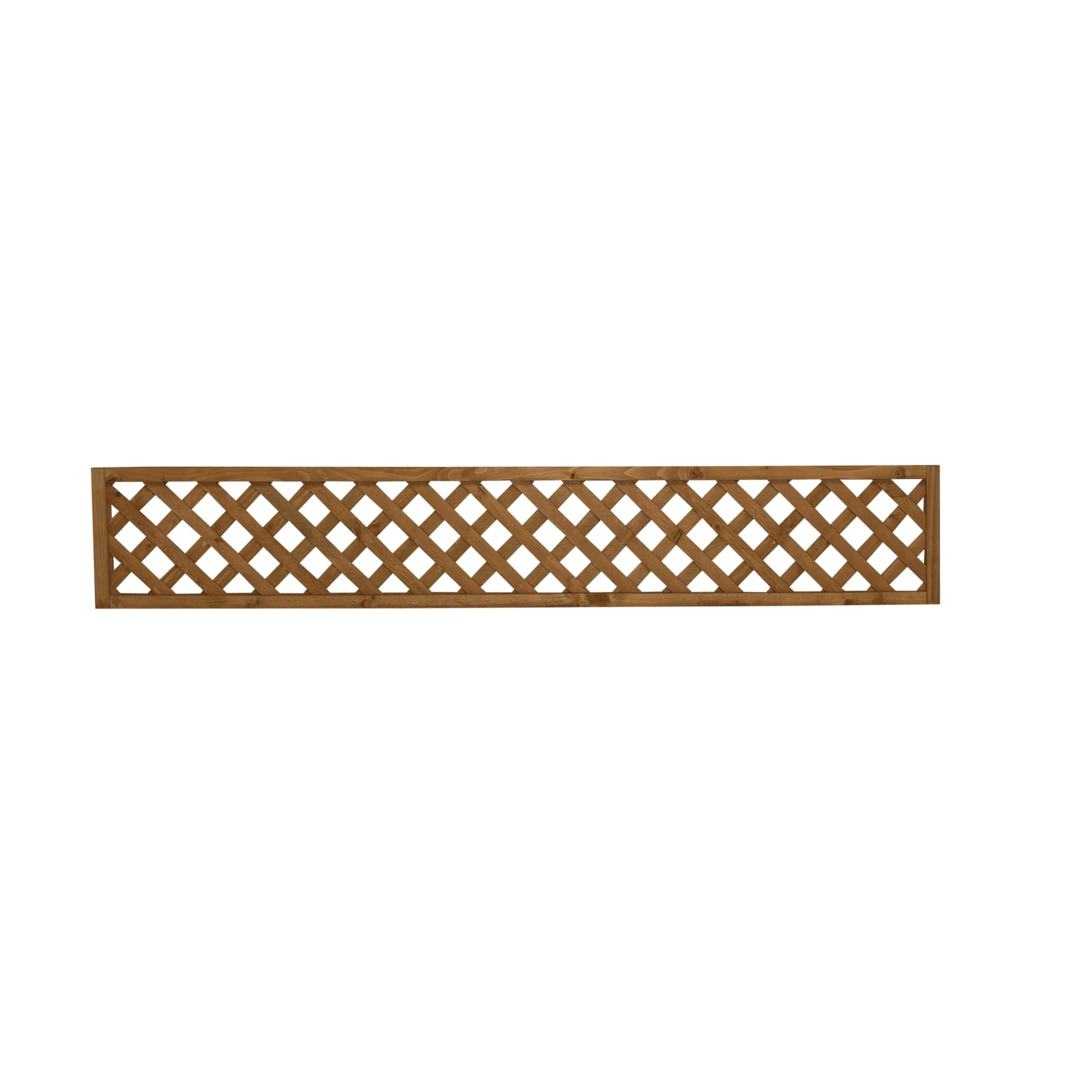 Diamond Pine Trellis Panel, Pack Of 5 (W)183cm X (H)32cm 5 Diamond Pine Trellis Panel, Pack Of 5 (W)183cm X (H)32cm - Image 3
