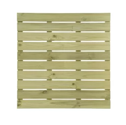 Durance Green Softwood Deck Tile (L)1m (W)1000mm (T)28mm