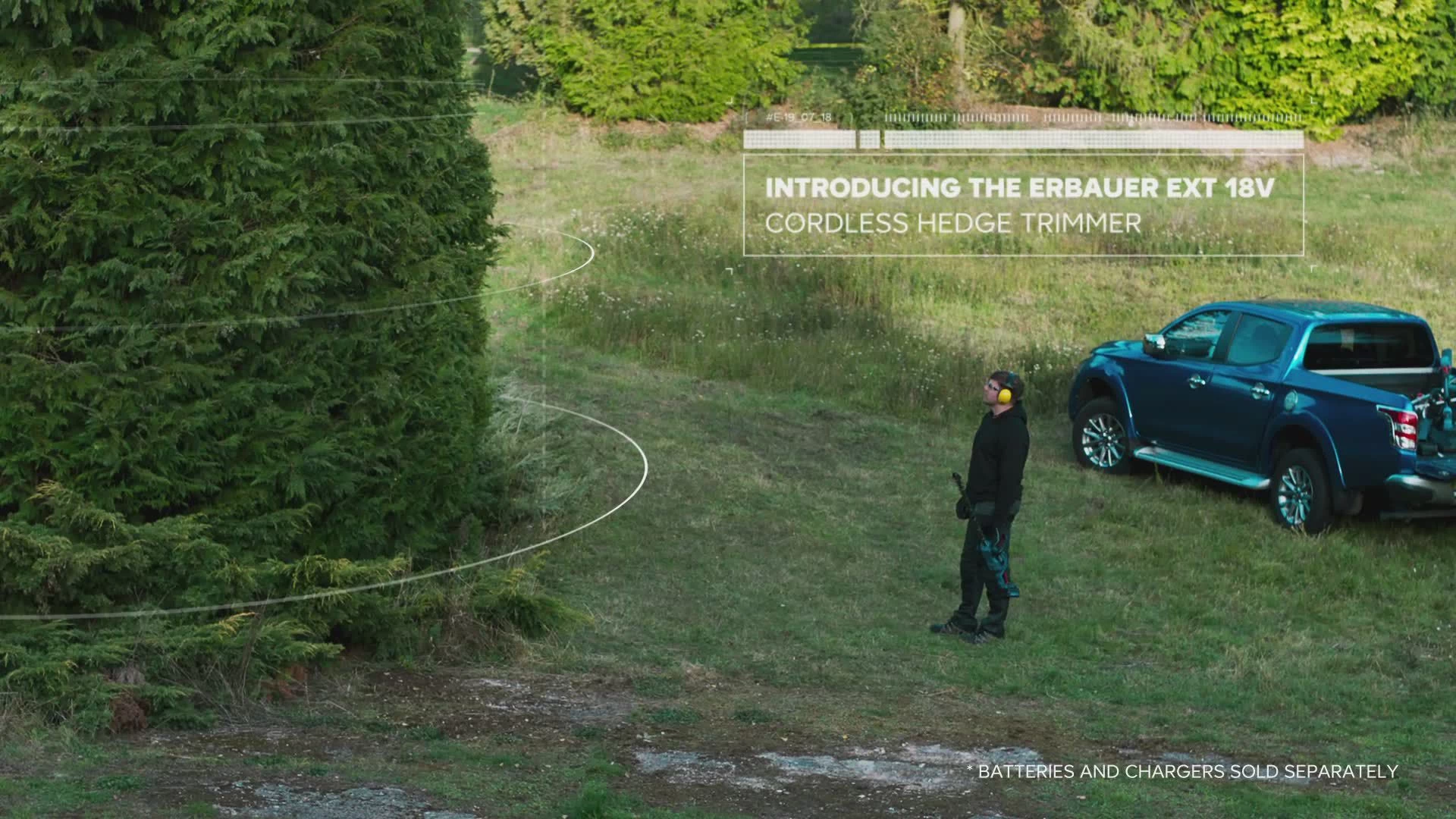 Erbauer 18V 550mm EHT18-Li - KIT Cordless Hedge Trimmer 4 Erbauer 18V 550mm EHT18-Li - KIT Cordless Hedge Trimmer - Image 2