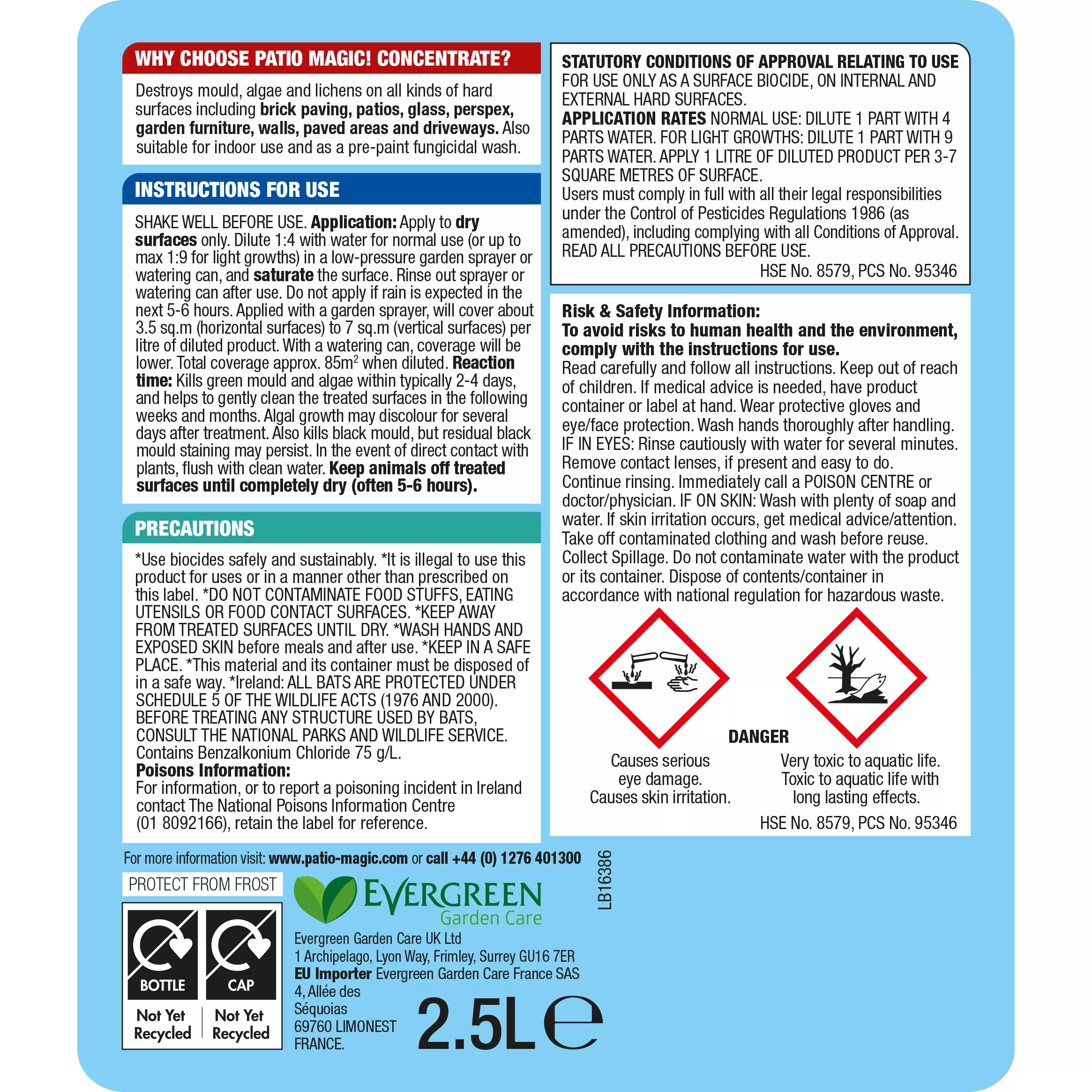 Evergreen Patio Magic Patio & Driveway Cleaner 2.5L 4 Evergreen Patio Magic Patio & Driveway Cleaner 2.5L - Image 2