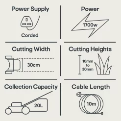 Flymo Easiglide 300V Corded Hover Lawnmower -Gardens and Outdoor Stores flymo easiglide 300v corded hover lawnmower7392930542518 01t EN bq