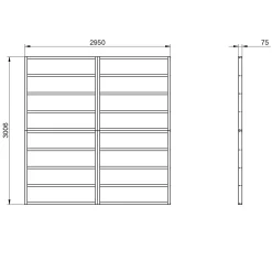 Forest 10x10 Timber Shed Base (L) 301cm X (W) 295cm -Gardens and Outdoor Stores forest 10x10 timber shed base l 301cm x w 295cm5013053182192 01t bq