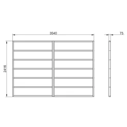 Forest 12x8 Timber Shed Base (L) 242cm X (W) 354cm - Assembly Service Included -Gardens and Outdoor Stores forest 12x8 timber shed base l 242cm x w 354cm assembly service included5013053182246 01t bq