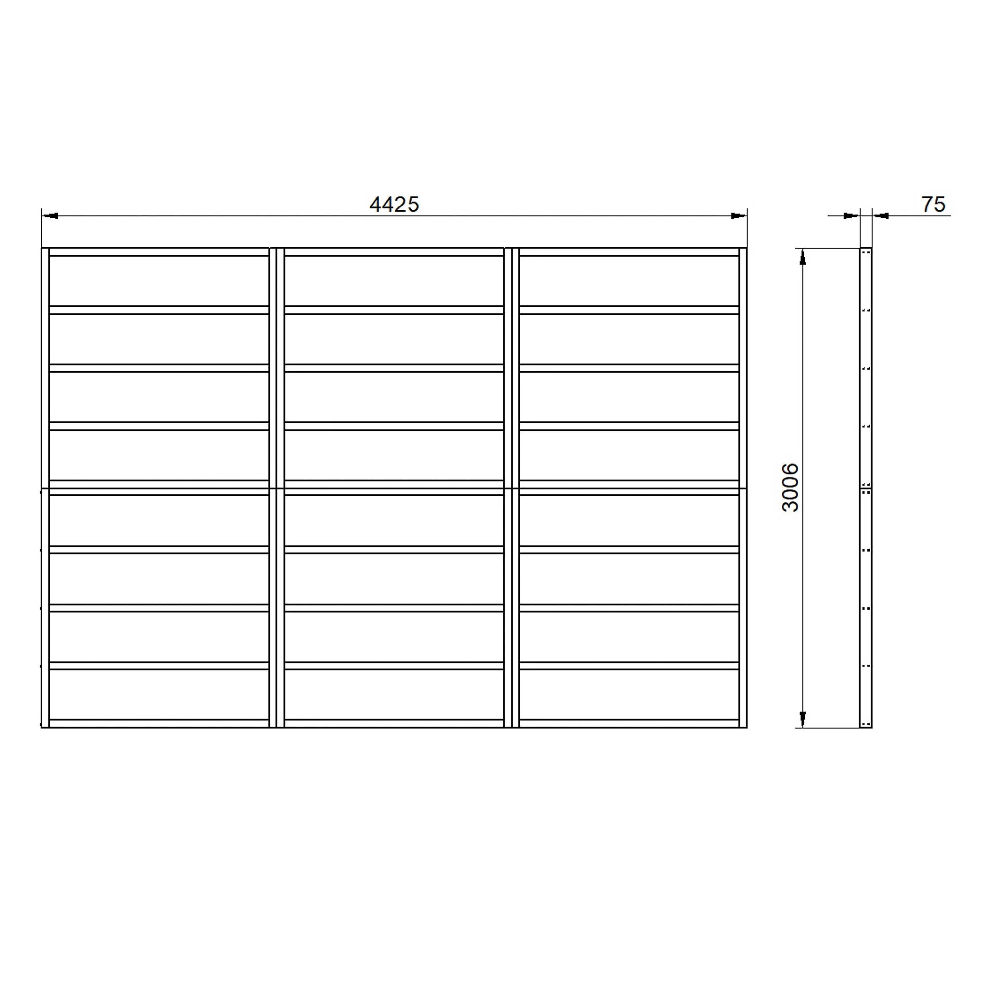 Forest 15x10 Timber Shed Base (L) 301cm X (W) 442.5cm 5 Forest 15x10 Timber Shed Base (L) 301cm X (W) 442.5cm - Image 3