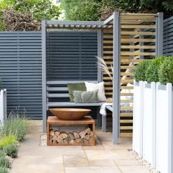 Forest Firenze Corner Arbour, (H)1970mm (W)1800mm (D)1800mm - Assembly Required 27 Forest Firenze Corner Arbour, (H)1970mm (W)1800mm (D)1800mm - Assembly Required -Gardens and Outdoor Stores forest firenze corner arbour h 1970mm w 1800mm d 1800mm assembly required5013053185049 03i bq