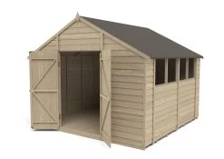 Forest Garden 10x10 Ft Apex Overlap Wooden 2 Door 4 Windows Shed With Floor - Assembly Service Included 12 Forest Garden 10x10 Ft Apex Overlap Wooden 2 Door 4 Windows Shed With Floor - Assembly Service Included -Gardens and Outdoor Stores forest garden 10x10 ft apex overlap wooden 2 door 4 windows shed with floor assembly service included5013053178027 21c bq