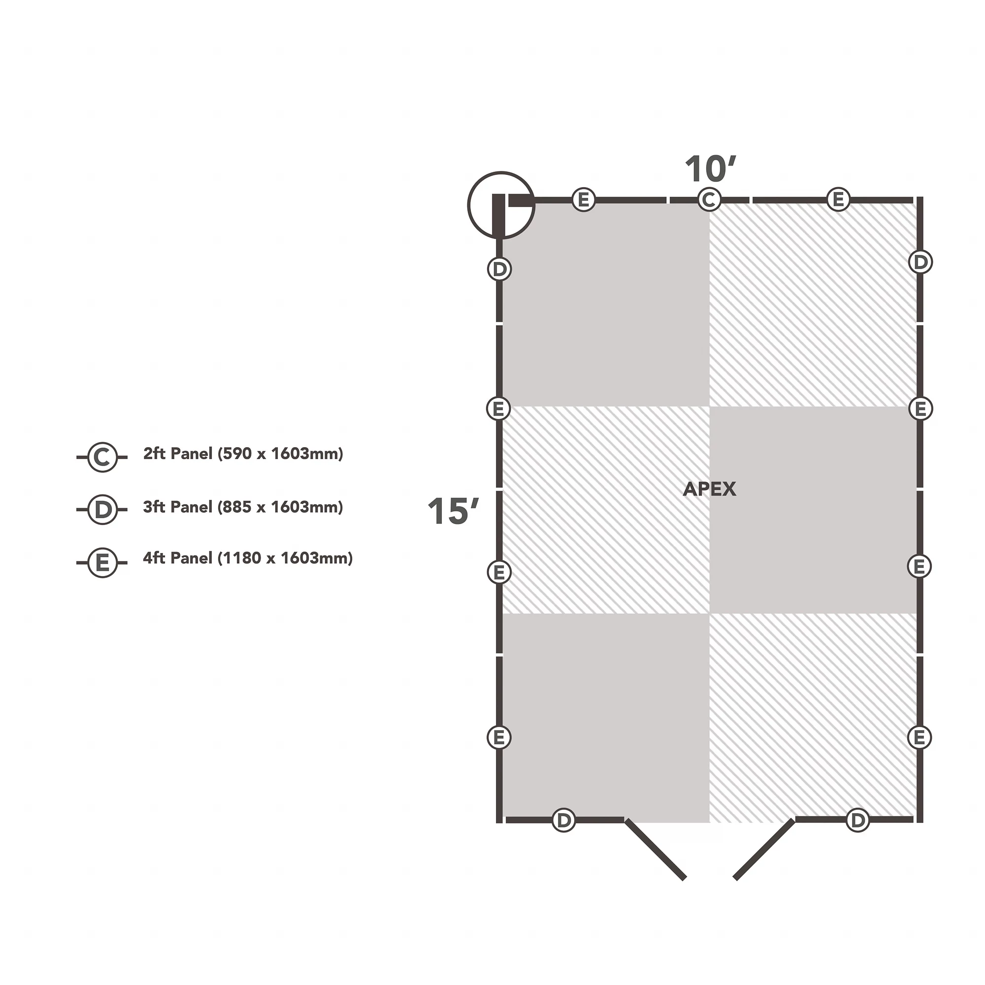 Forest Garden 10x15 Apex Dip Treated Shiplap Wooden Shed With Floor - Assembly Service Included 9 Forest Garden 10x15 Apex Dip Treated Shiplap Wooden Shed With Floor - Assembly Service Included - Image 7