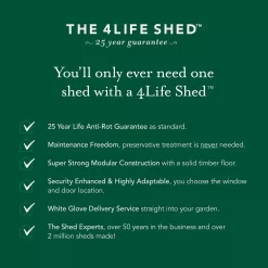 Forest Garden 10x15 Apex Pressure Treated Overlap Wooden Shed With Floor - Assembly Service Included -Gardens and Outdoor Stores forest garden 10x15 apex pressure treated overlap wooden shed with floor assembly service included5013053192801 03t