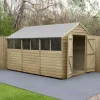 Forest Garden 12x8 Ft Apex Overlap Wooden 2 Door 6 Windows Shed With Floor -Gardens and Outdoor Stores forest garden 12x8 ft apex overlap wooden 2 door 6 windows shed with floor5013053177983 01i bq